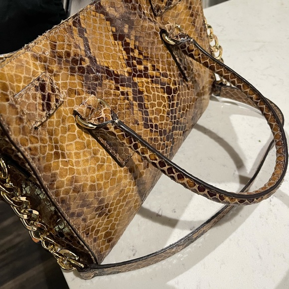 Michael Kors Hamilton python embossed bag - Picture 4 of 10